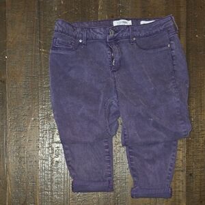 Jessica Simpson Purple Ankle Cropped Jeans